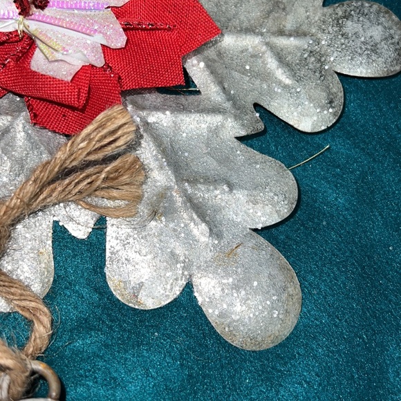 Rustic Tin Plate Snowflakes EXTRA LARGE Holiday Winter Wall Art Hanging Metal - Picture 9 of 12